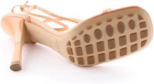 Bottega Veneta Vintage Pre-owned Leather sandals Orange Dames