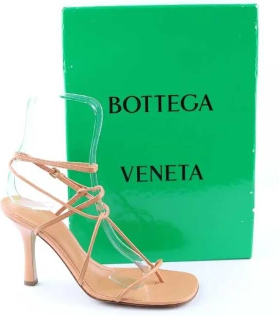 Bottega Veneta Vintage Pre-owned Leather sandals Orange Dames
