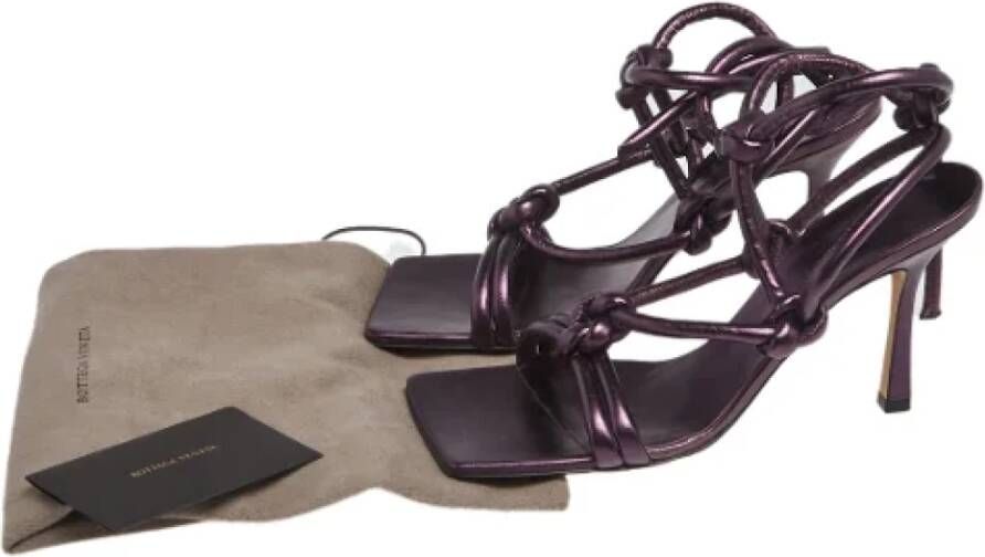 Bottega Veneta Vintage Pre-owned Leather sandals Purple Dames