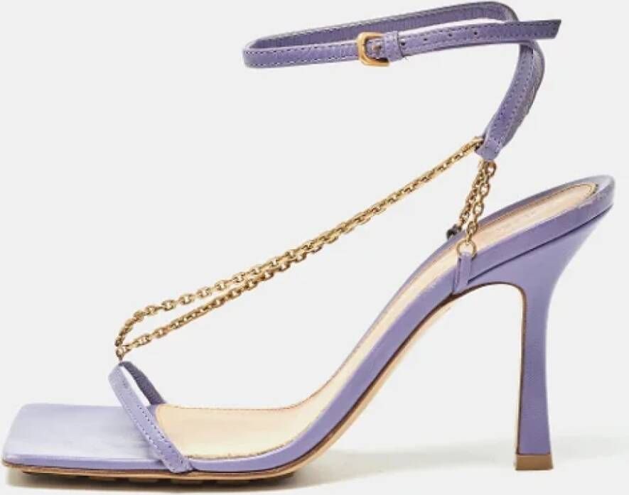 Bottega Veneta Vintage Pre-owned Leather sandals Purple Dames