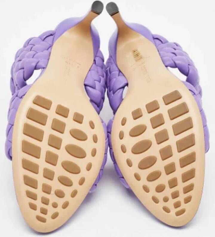 Bottega Veneta Vintage Pre-owned Leather sandals Purple Dames