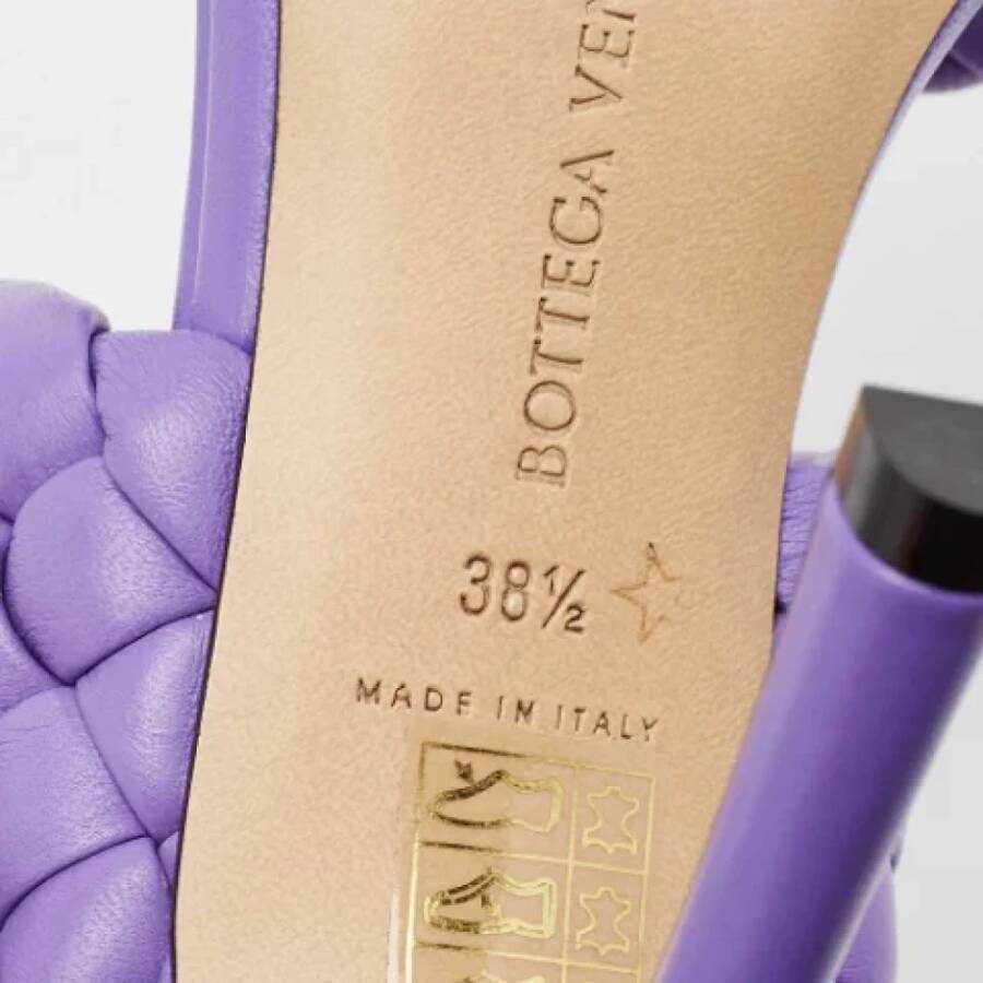 Bottega Veneta Vintage Pre-owned Leather sandals Purple Dames