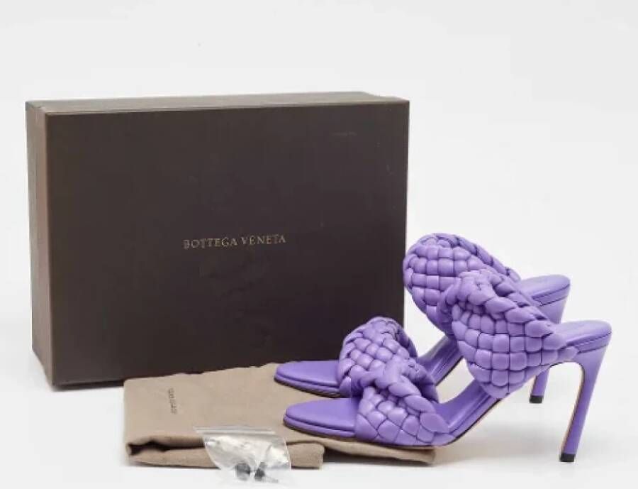 Bottega Veneta Vintage Pre-owned Leather sandals Purple Dames