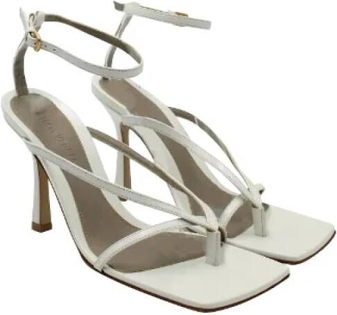 Bottega Veneta Vintage Pre-owned Leather sandals White Dames
