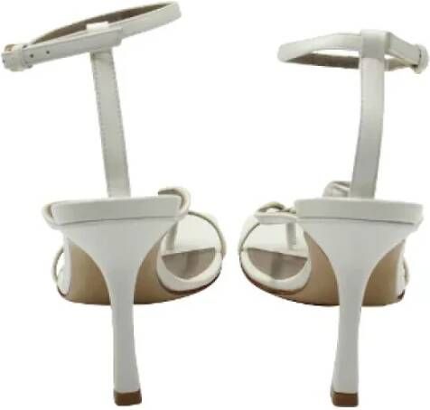 Bottega Veneta Vintage Pre-owned Leather sandals White Dames