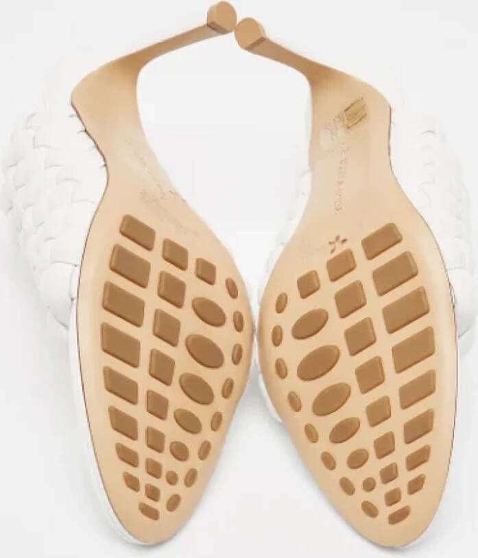 Bottega Veneta Vintage Pre-owned Leather sandals White Dames