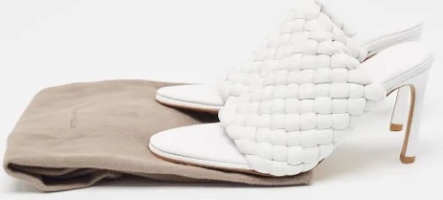 Bottega Veneta Vintage Pre-owned Leather sandals White Dames