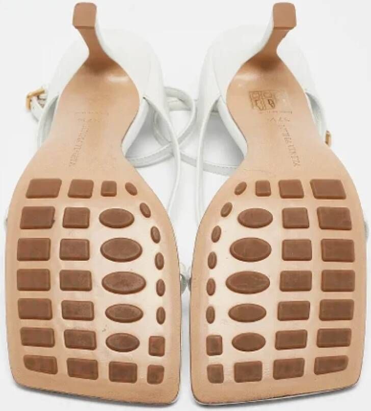 Bottega Veneta Vintage Pre-owned Leather sandals White Dames