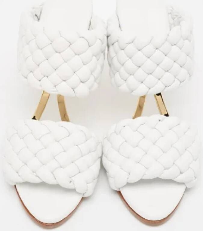 Bottega Veneta Vintage Pre-owned Leather sandals White Dames