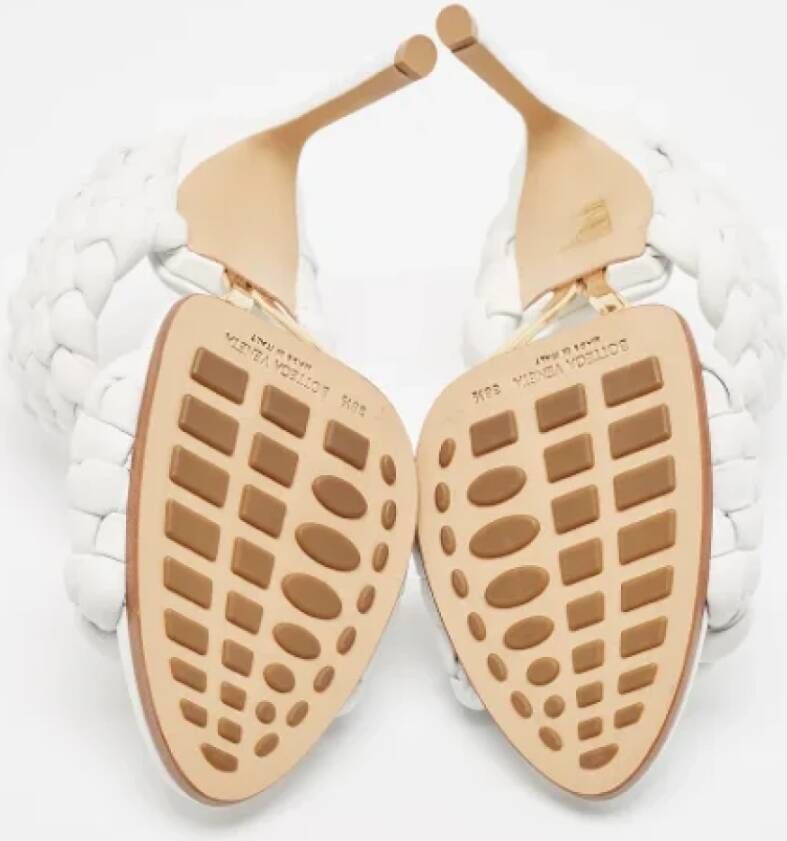 Bottega Veneta Vintage Pre-owned Leather sandals White Dames