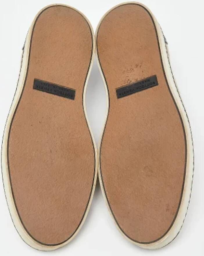 Bottega Veneta Vintage Pre-owned Leather sneakers Beige Dames