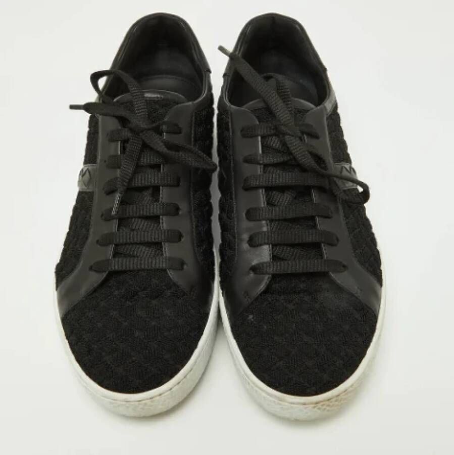 Bottega Veneta Vintage Pre-owned Leather sneakers Black Dames