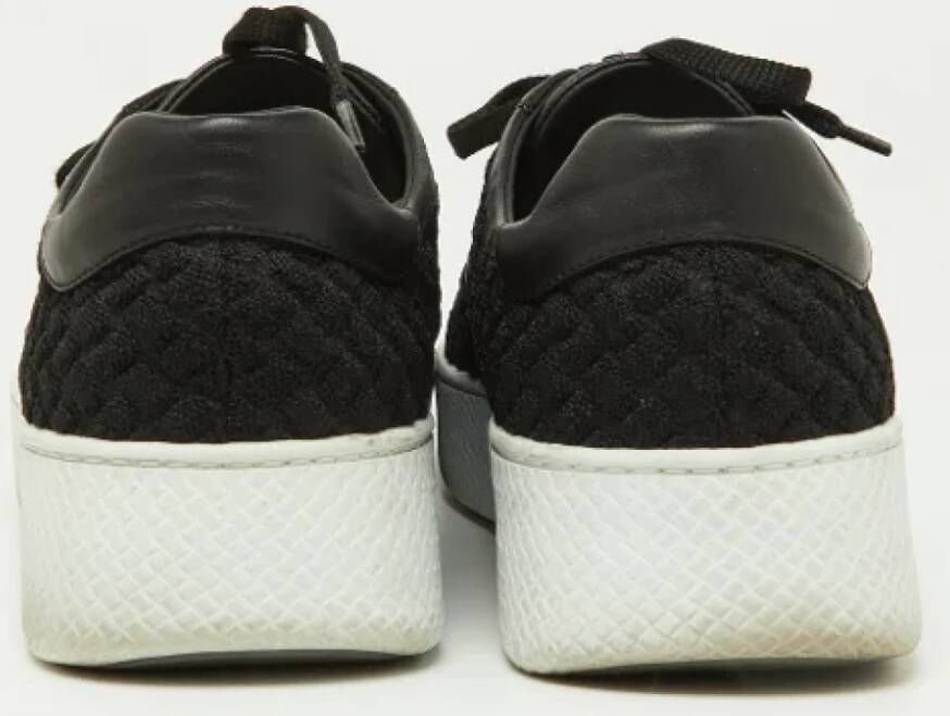 Bottega Veneta Vintage Pre-owned Leather sneakers Black Dames