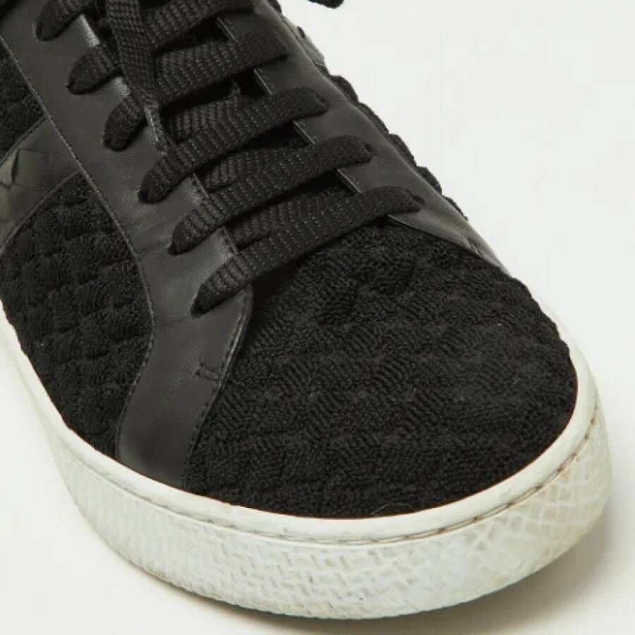 Bottega Veneta Vintage Pre-owned Leather sneakers Black Dames