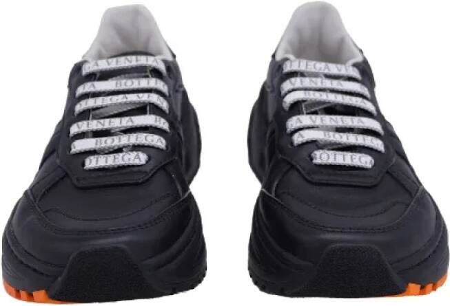 Bottega Veneta Vintage Pre-owned Leather sneakers Black Dames