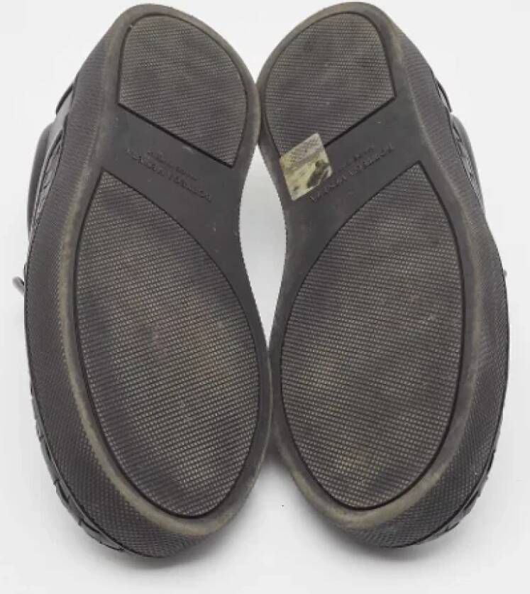 Bottega Veneta Vintage Pre-owned Leather sneakers Black Heren