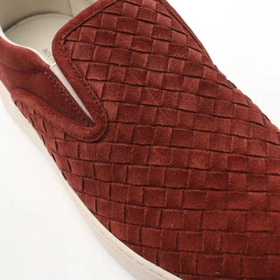 Bottega Veneta Vintage Pre-owned Leather sneakers Brown Dames