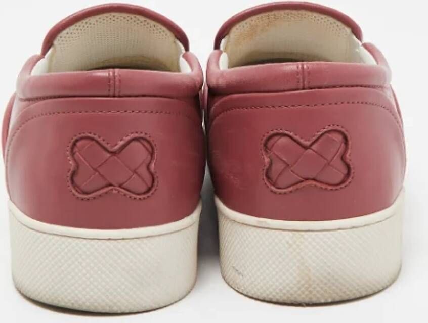 Bottega Veneta Vintage Pre-owned Leather sneakers Pink Dames