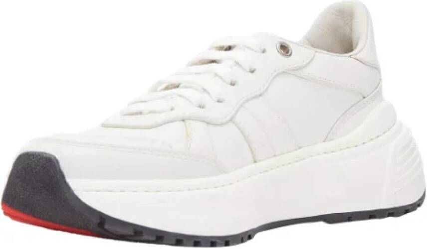 Bottega Veneta Vintage Pre-owned Leather sneakers White Dames