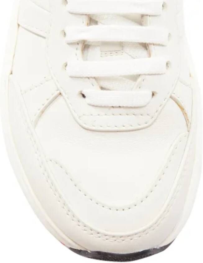 Bottega Veneta Vintage Pre-owned Leather sneakers White Dames