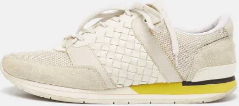 Bottega Veneta Vintage Pre-owned Leather sneakers White Heren