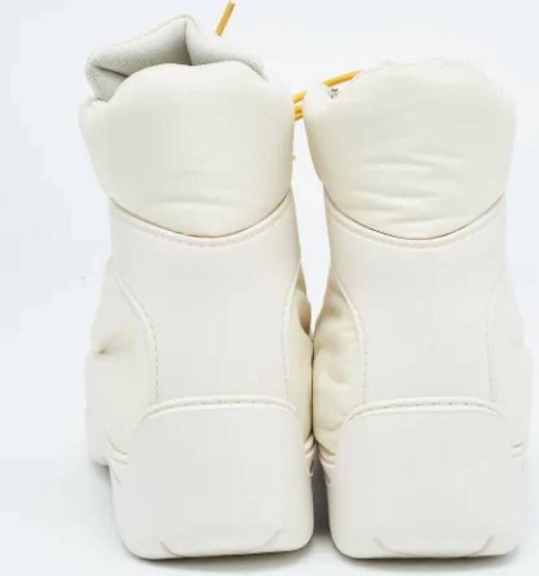Bottega Veneta Vintage Pre-owned Nylon boots White Dames