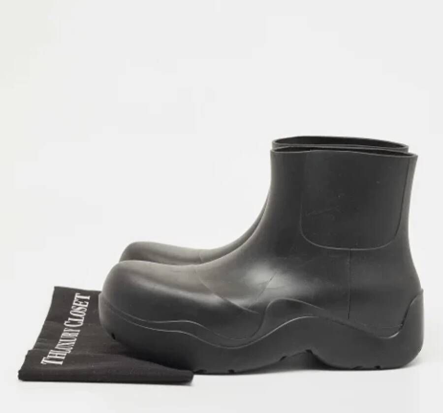 Bottega Veneta Vintage Pre-owned Rubber boots Black Dames