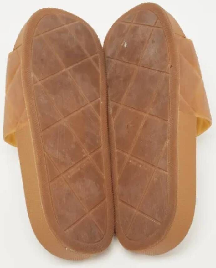 Bottega Veneta Vintage Pre-owned Rubber sandals Brown Dames