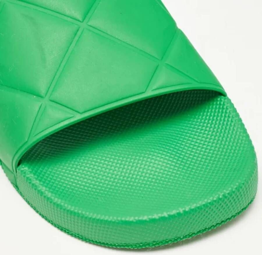 Bottega Veneta Vintage Pre-owned Rubber sandals Green Dames