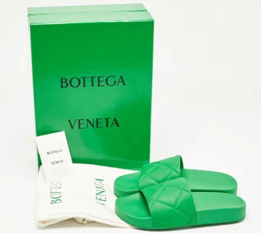 Bottega Veneta Vintage Pre-owned Rubber sandals Green Dames
