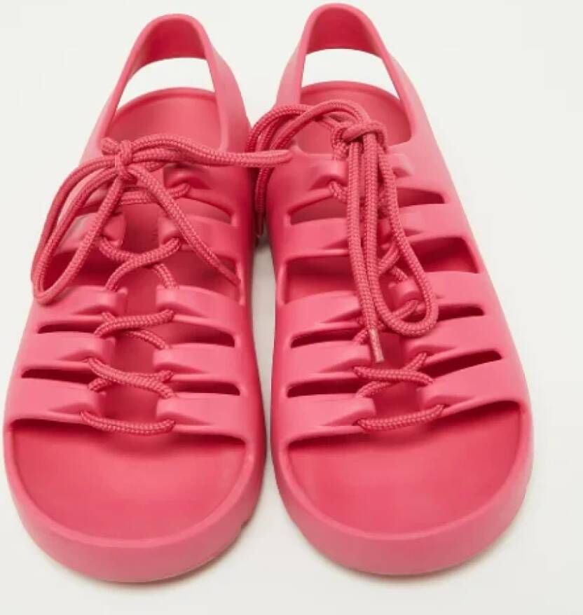 Bottega Veneta Vintage Pre-owned Rubber sandals Pink Dames