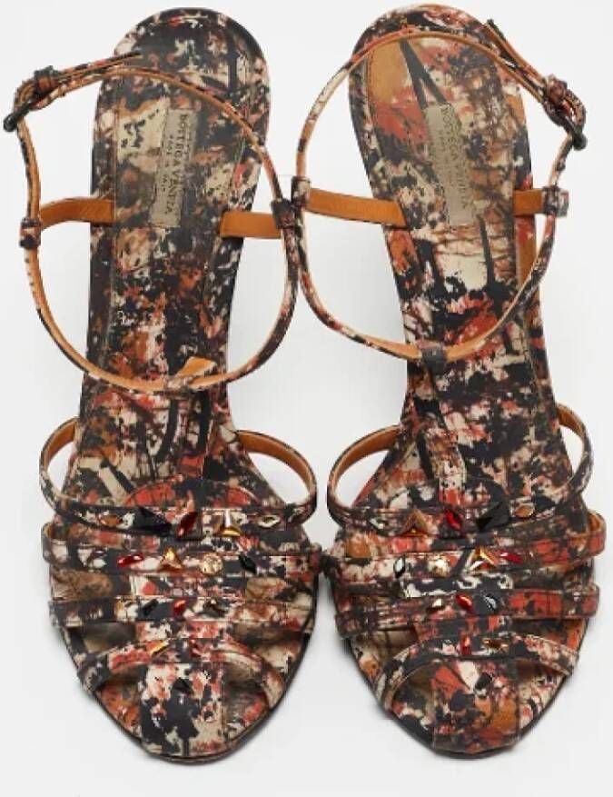 Bottega Veneta Vintage Pre-owned Satin sandals Black Dames