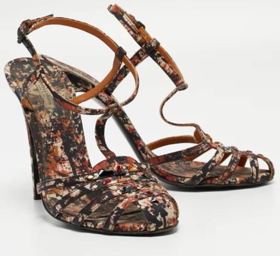 Bottega Veneta Vintage Pre-owned Satin sandals Black Dames