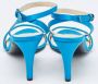 Bottega Veneta Vintage Pre-owned Satin sandals Blue Dames - Thumbnail 5