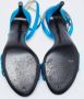Bottega Veneta Vintage Pre-owned Satin sandals Blue Dames - Thumbnail 6