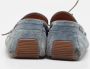 Bottega Veneta Vintage Pre-owned Suede flats Blue Heren - Thumbnail 4