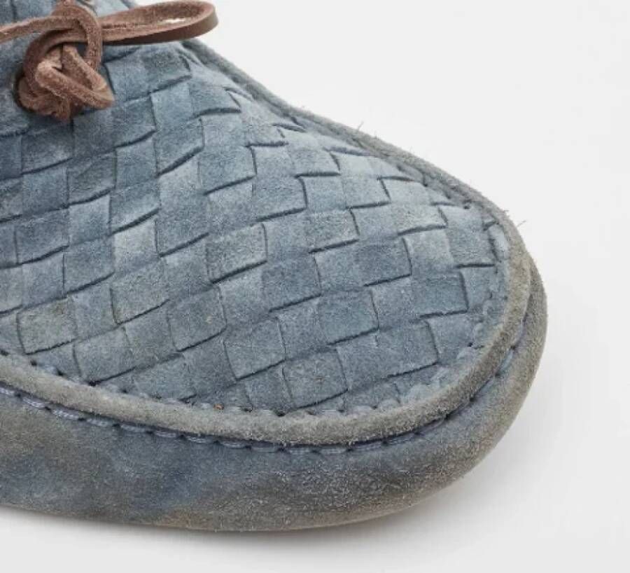 Bottega Veneta Vintage Pre-owned Suede flats Blue Heren