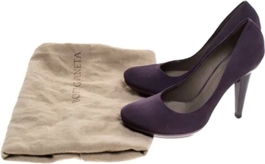 Bottega Veneta Vintage Pre-owned Suede heels Purple Dames