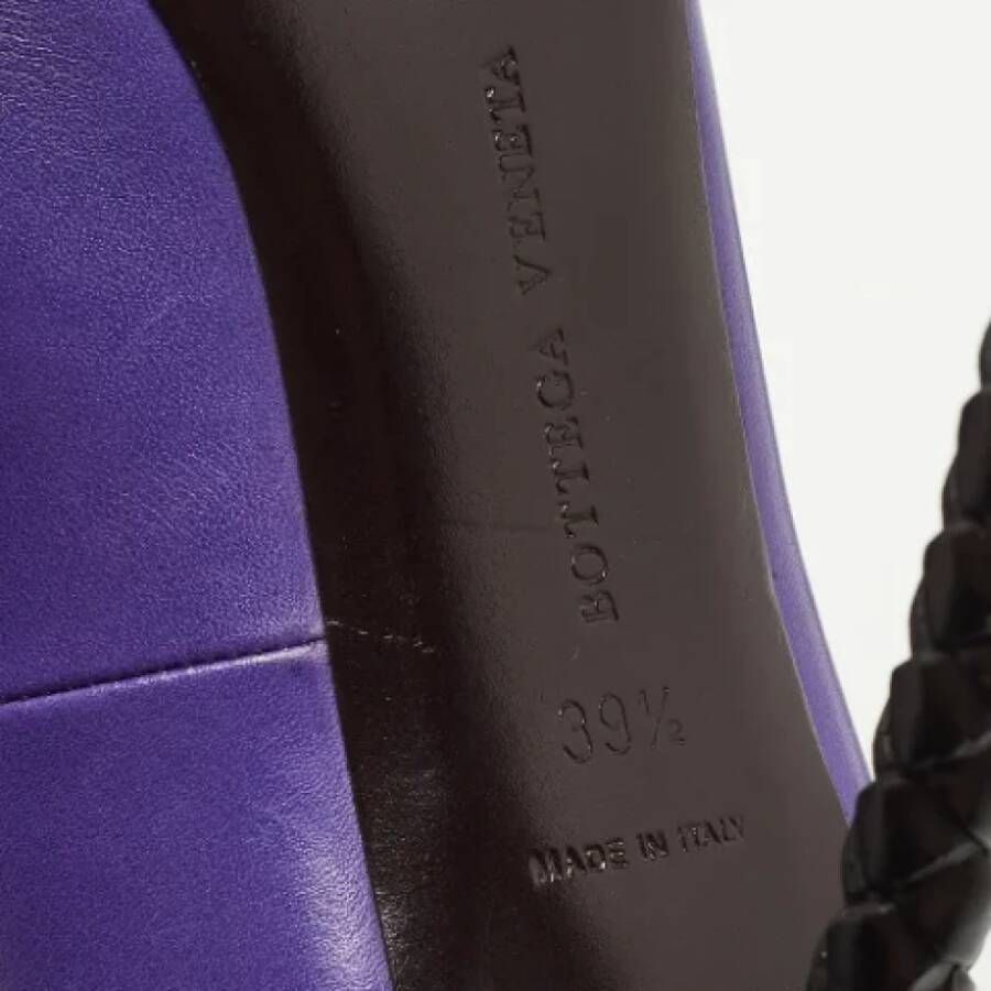 Bottega Veneta Vintage Pre-owned Suede heels Purple Dames
