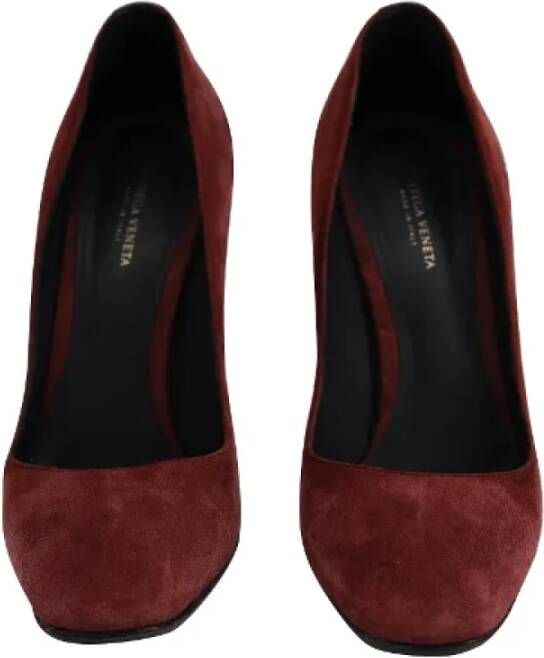 Bottega Veneta Vintage Pre-owned Suede heels Red Dames