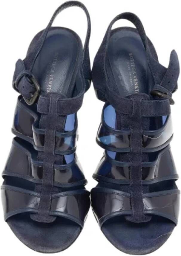 Bottega Veneta Vintage Pre-owned Suede sandals Blue Dames