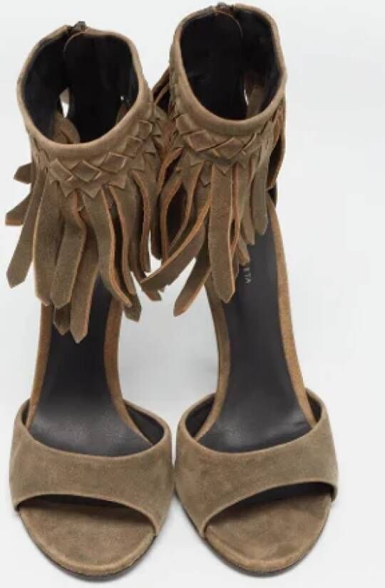 Bottega Veneta Vintage Pre-owned Suede sandals Brown Dames