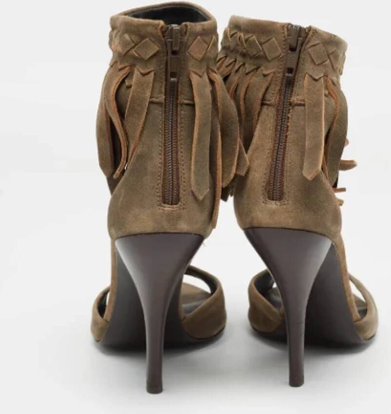 Bottega Veneta Vintage Pre-owned Suede sandals Brown Dames