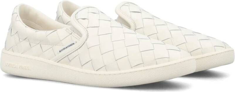 Bottega Veneta Witte Leren Instap Sneakers White Heren