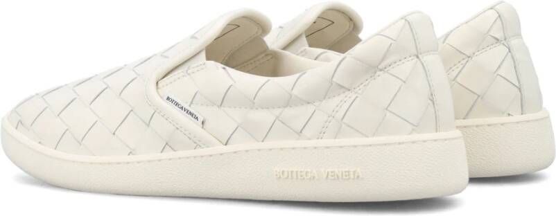 Bottega Veneta Witte Leren Instap Sneakers White Heren