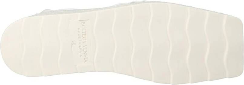 Bottega Veneta Witte Mesh Plateau Sleehakken