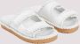 Bottega Veneta Witte Platte Muilezel Sandalen White Dames - Thumbnail 3