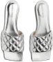 Bottega Veneta Zilveren Gewatteerde Sandalen voor Vrouwen Gray Dames - Thumbnail 2
