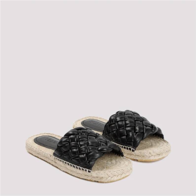 Bottega Veneta Zwarte Jack Flat Sandal Black Dames