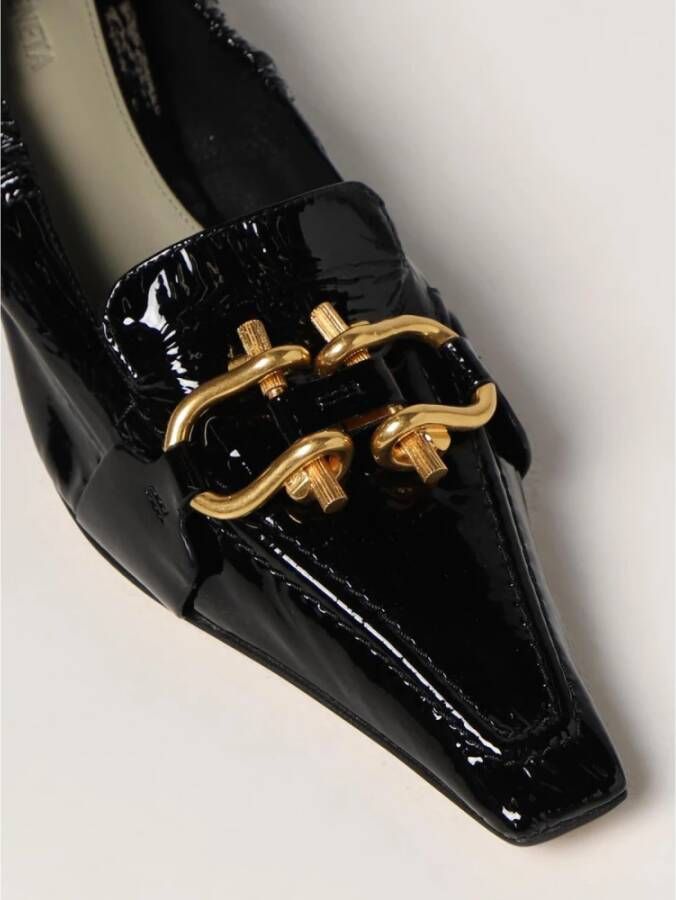 Bottega Veneta Zwarte Lakleren Loafers